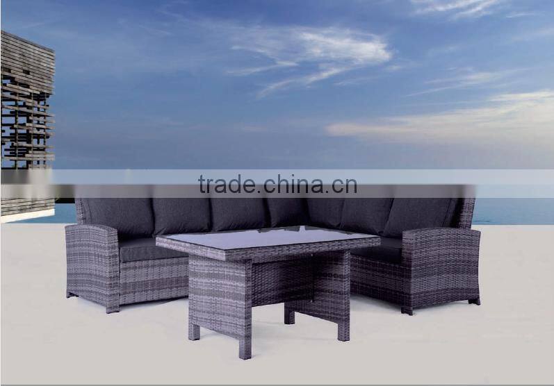 2016 All weather 3pcs garden furniture cheap rattan bistro set