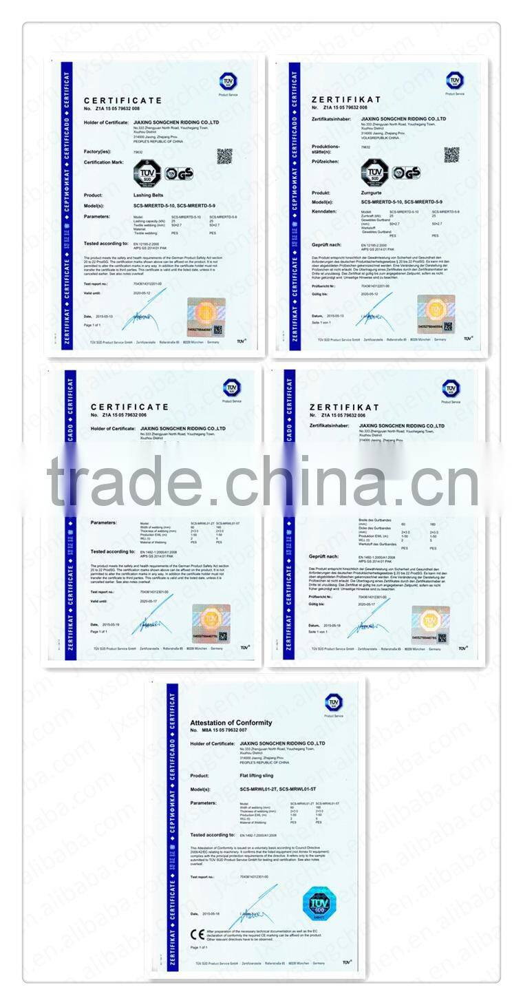 5T ratchet strap assembly for truck