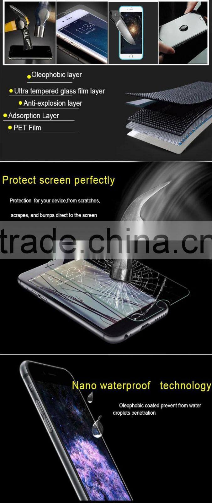 Crystal Clear Anti-scratch Genuine Real Tempered Glass Screen Protector For Nokia Microsoft Lumia 1320