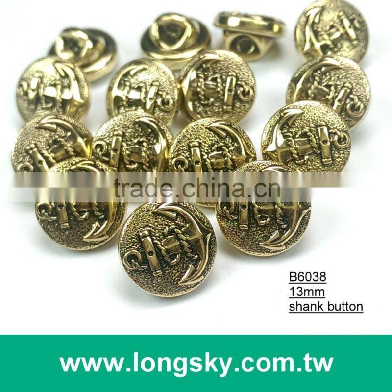 (#B6043/13mm) Taiwan made lance pattern small shank buttons for youngs shirt