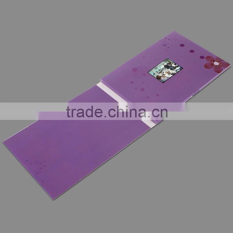 upscale gift item 2.4" lcd wedding invitation card,invitation video card