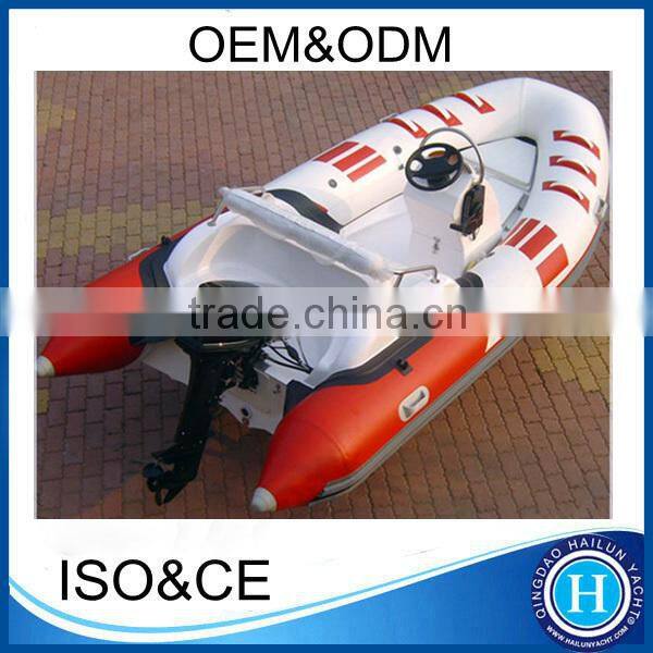 Open glass bottom boats for sale rib 380 with CE certificate