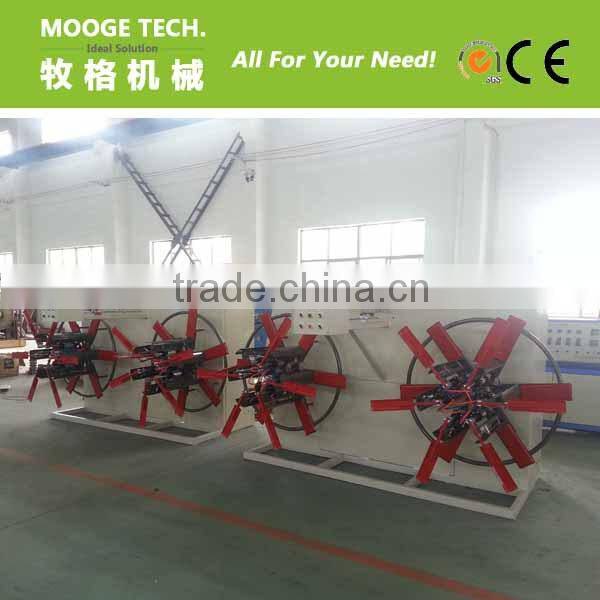 Automatic plastic pipe coiler machine