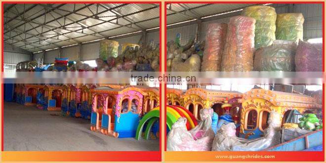 Portable amusement rides for local Fair colorful tea cup rides on wheel