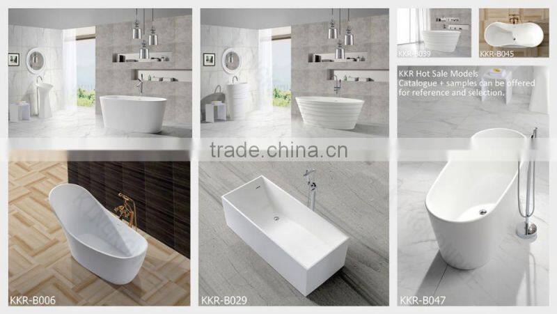 bathtub big size, custom acrylic solid surface bathtub