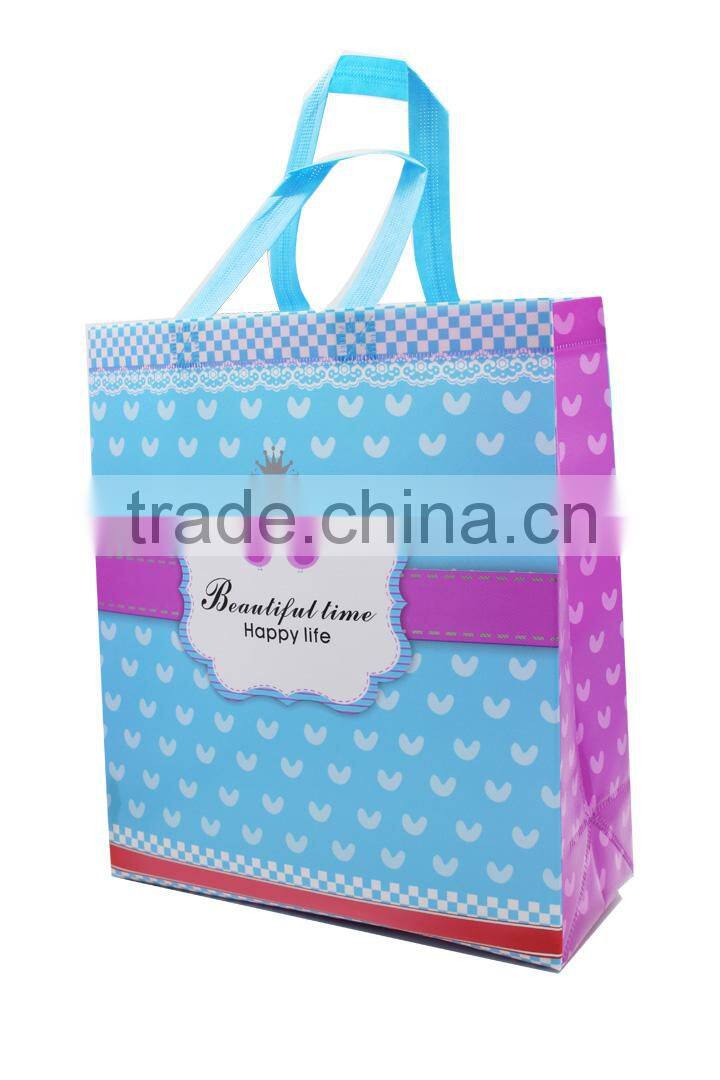 Cute kids gift non-woven bag reusable cheap shopping christmas gift bag