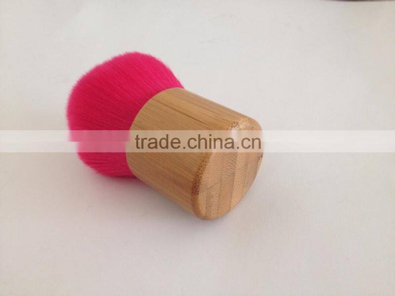 bamboo handle powder brush,pink kabuki makeup brush