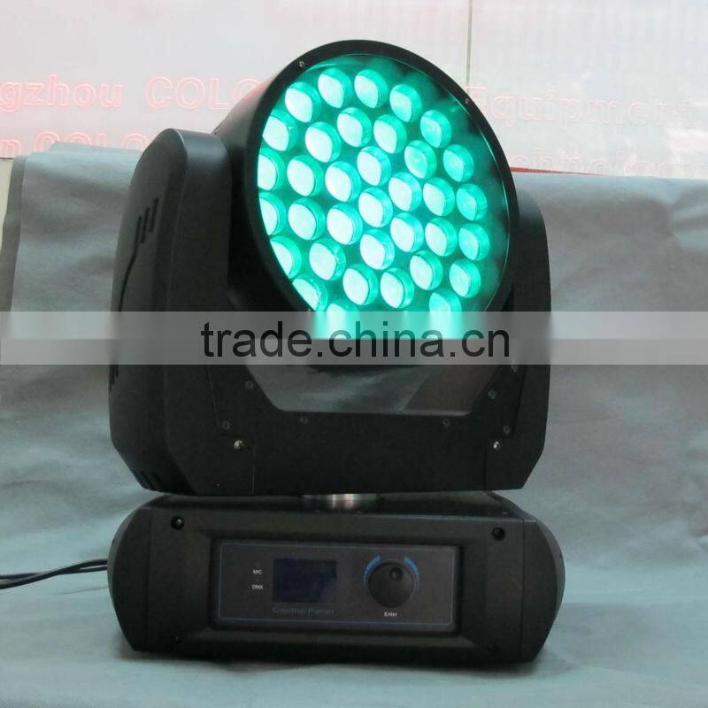 37*12w LED zoom washer RGBW 4 in 1 cree led stage light