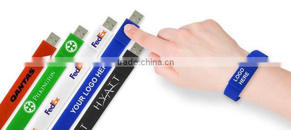 Silicone USB slap wrist usb flash drive