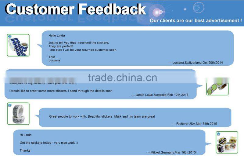 promotional PET adhesive stickers