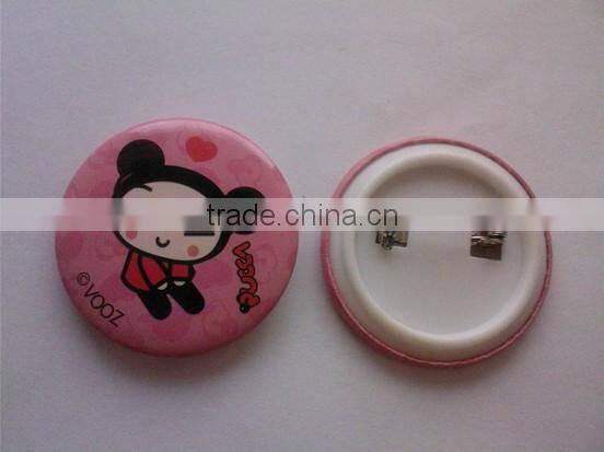 *round tin magnetic cartoon badge