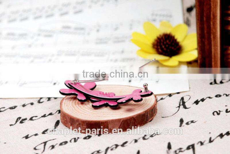 chaplet rhinestone flowers hairpin for girls