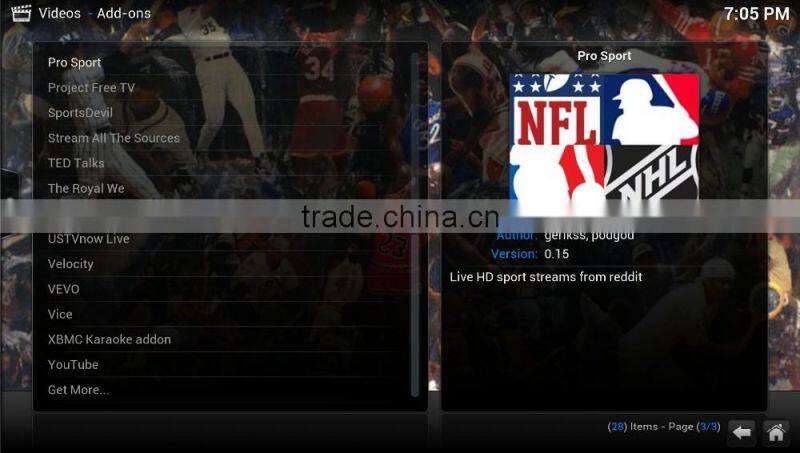 4K Ultra HD TV Box KODI addons loaded free watch live TV live sports android 4.4 Google tv box smart tv box