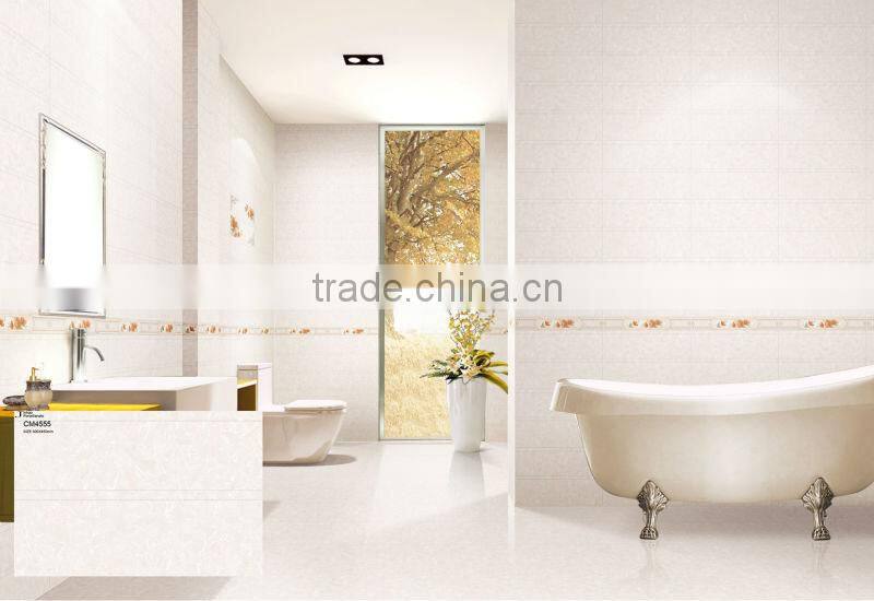 Kitchen ceramic wavy white wall tile