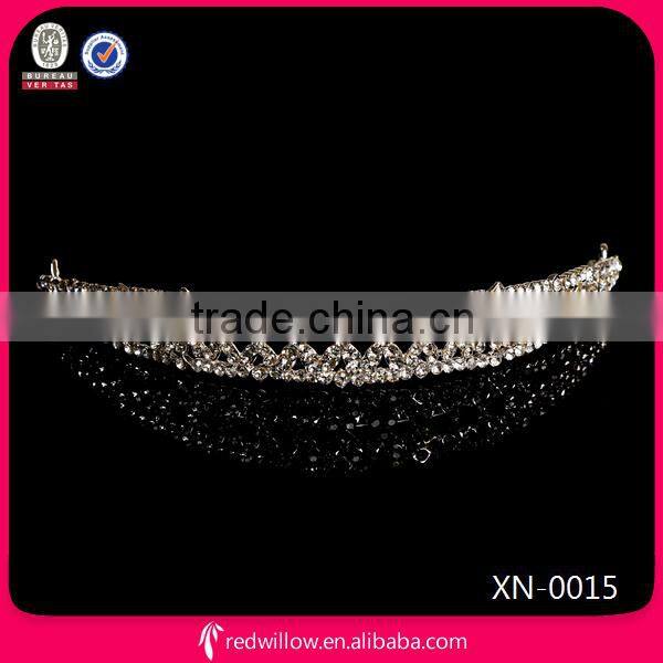 Designer Royal Wedding Tiara with Rhinestone Diamond