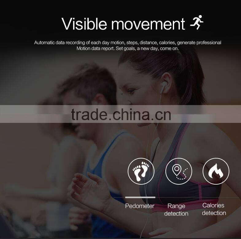 Touch Screen Smart Band Wristband Bracelet Fitness Wearable Bluetooth watch for Android 4.4