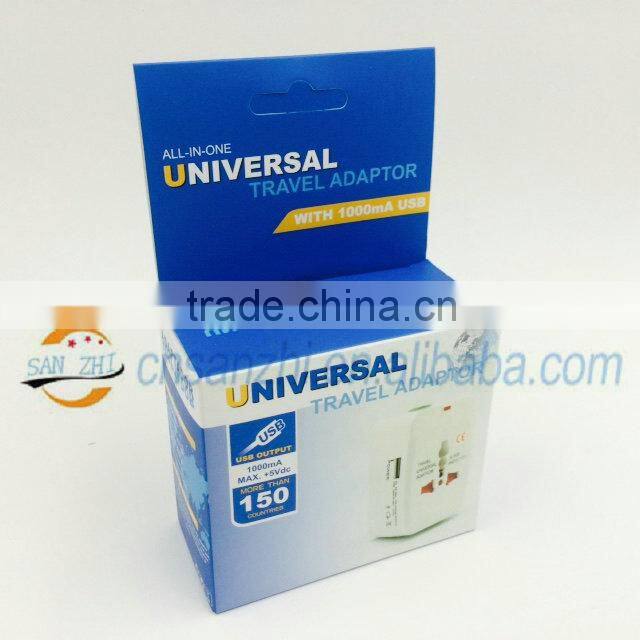 All in one universal US CN EU UK AU standard travel adapter