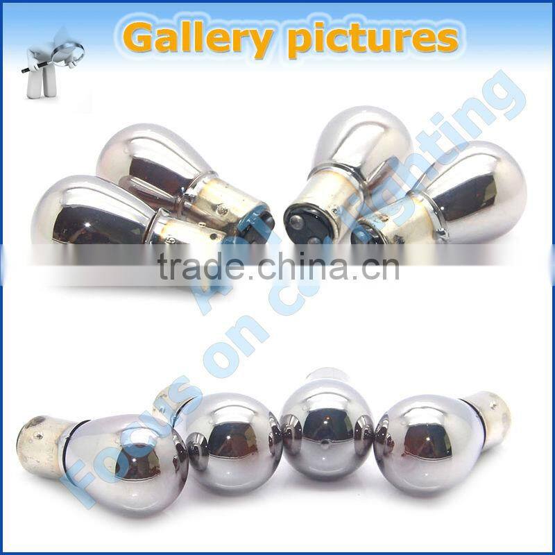 Automotive 1157 BAY15D Halogen Chrome Bulb Amber Color auto car accessories