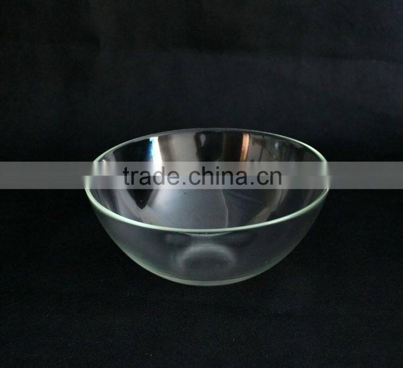 wholesale round clear transparent fruit salad glass soup bowl dinner set