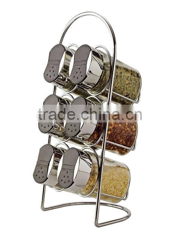 Stainless steel decorative spice jars with lid Pepper Shaker