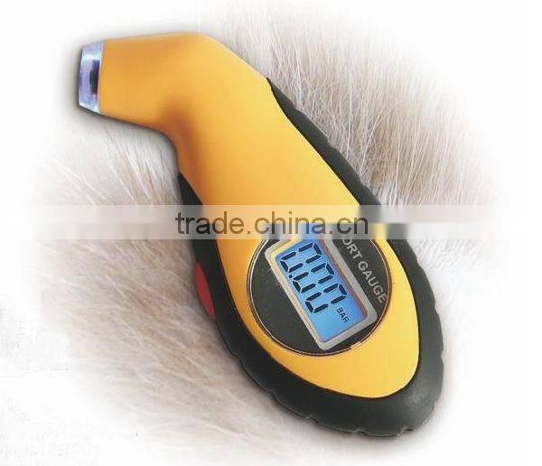 LCD Display Digital Tire Pressure Gauge with LED Flashlight