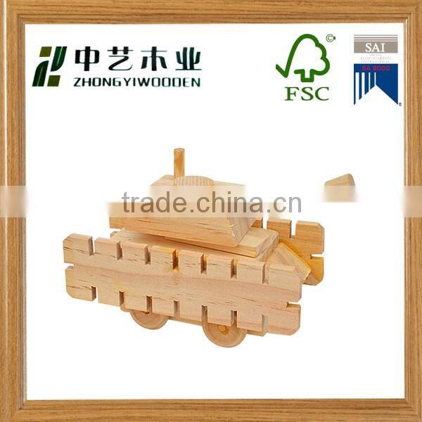 2016 unfinished handmade DIY natural colour customized logo wooden magnetic wooden educational toys