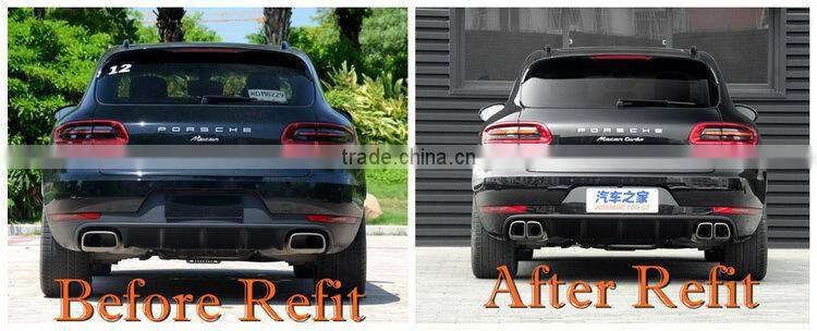 Exhaust round tail pipe for Porsche 14 macan