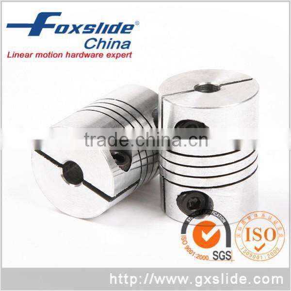 FOXSLIDE 10mm x 10mm Aluminium Clamp Type CNC Beam Coupling Wholesale