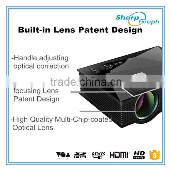 2016 UNIC Mini HDMI LED Digital Wifi Proyectores UC46 Mobile Phone Home Small Video Projector