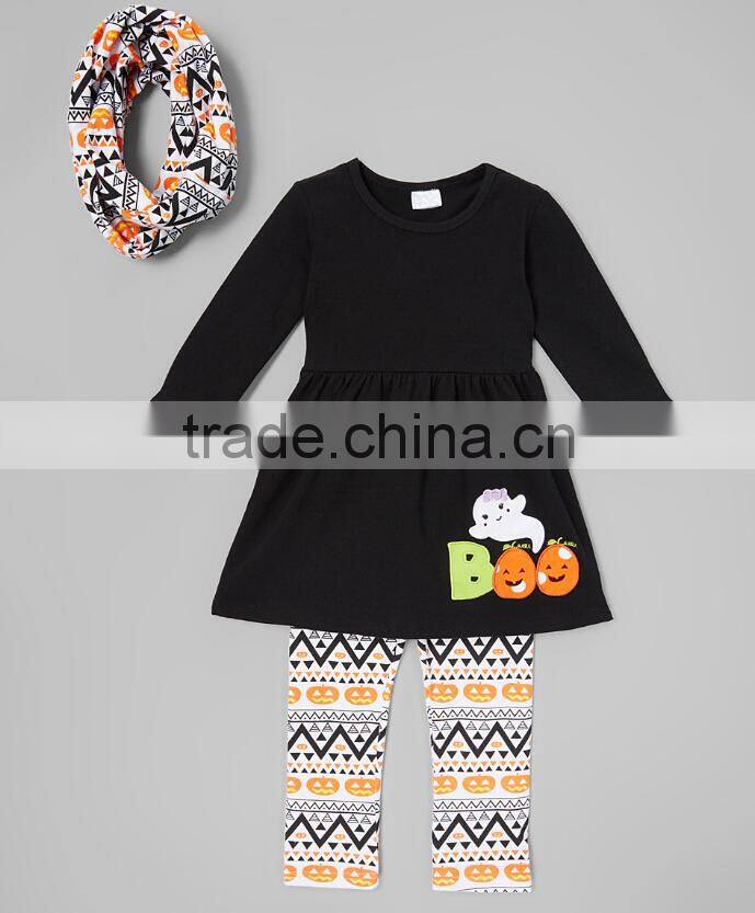 china Wholesale Christmas tree printing little girls boutique remake clothing sets fall winter clothing baby girls