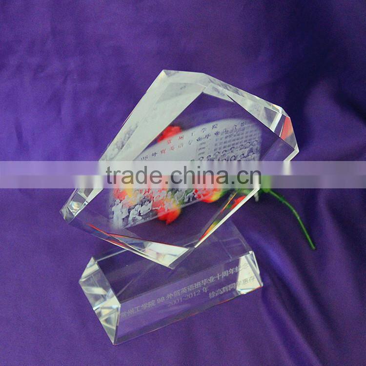 3d crystal bling photo frames photo crystal cube