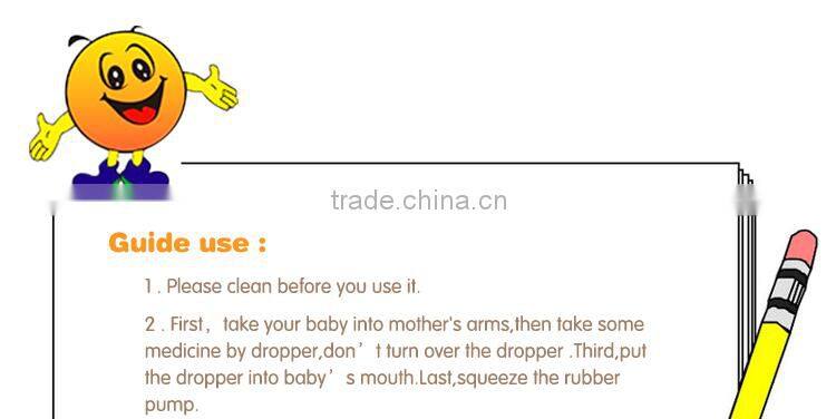 Safety medicine feeder/dispenser/dropper for baby with soft BPA free bottle