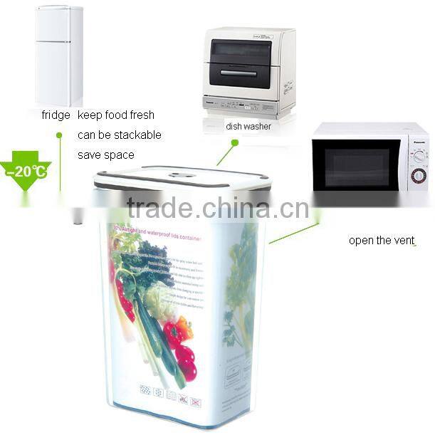 6pcs plastic food stacked container GL9010-B