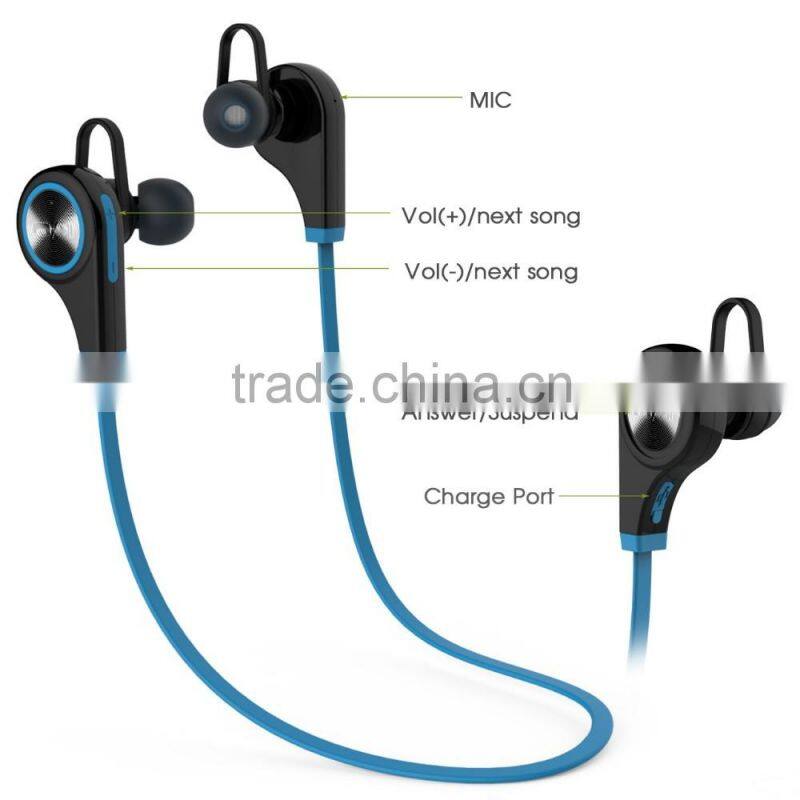Bluetooth Earbuds V4.1 Wireless Sports Headphones Sweatproof Running Stereo Headsets Built-in Mic/APT-X for iPhone 6s