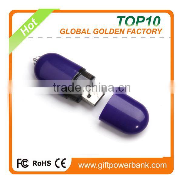 Plastic pill shape 4.0 usb flash driver with logo free