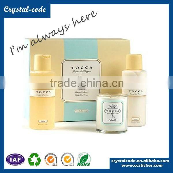 Plastic shampoo bottle label roll,packaging cosmetic label