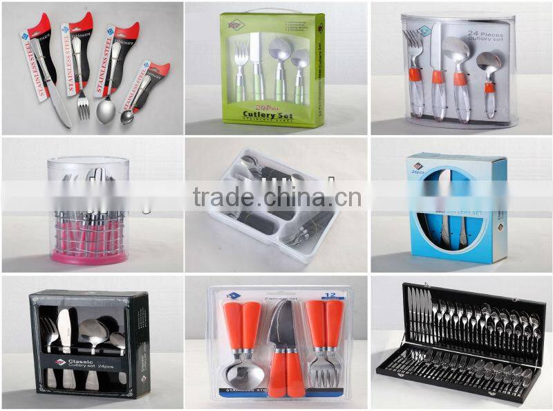 Stainless Steel Cutlery Set With Plastic Handle