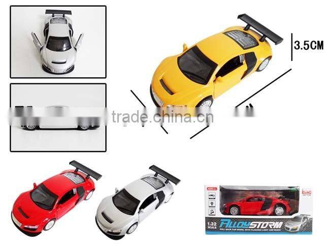 10163073 Hot sale 1:32 wholesale diecast cars with light & Sound pull back function