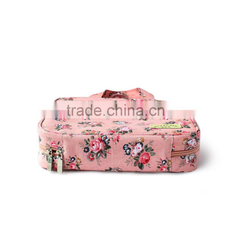 BA-1493 2016 Fashion cosmetic bag Hot Sale polyester cosmetic bag Custom makeup bag