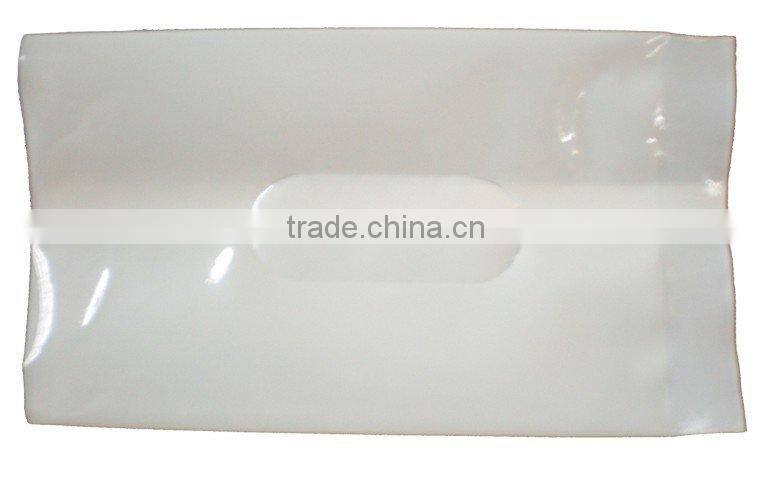 back seal wet tissue bag with window
