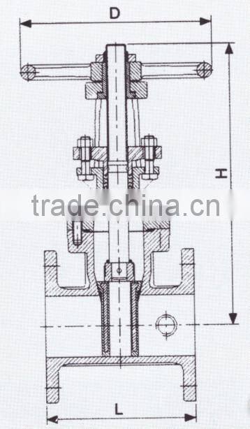 OS&Y resilient sealed gate valve