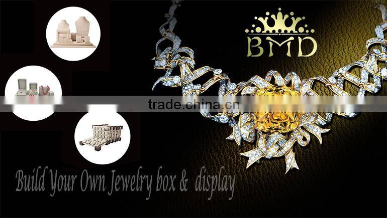 China manufacturer cheap price jewelry tray display stackable velvet