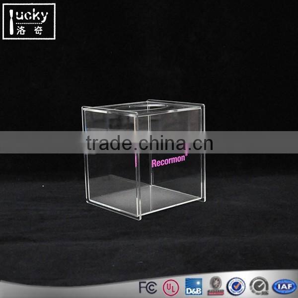 Acrylic voting Box with brochure holder
