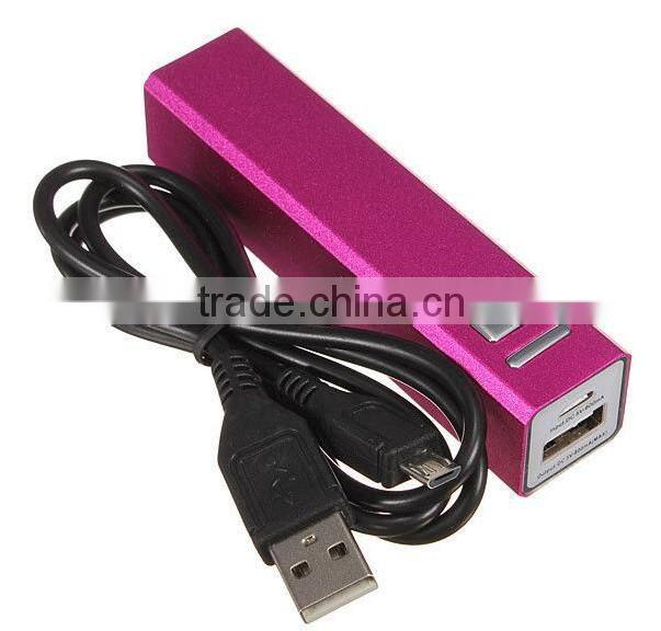 External Portable 2600mAh USB Charger Power Banks Battery For Ipone 6 6s Samsung