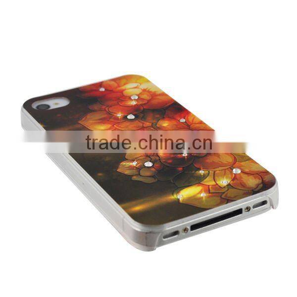 Luxury cell phone cases for iphone,silicone case with metal sticker on the surface