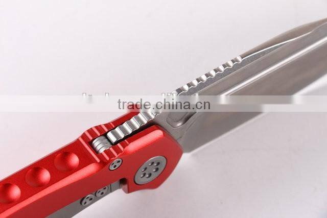 OEM folding knife with D2 blade and Titanium alloy handle