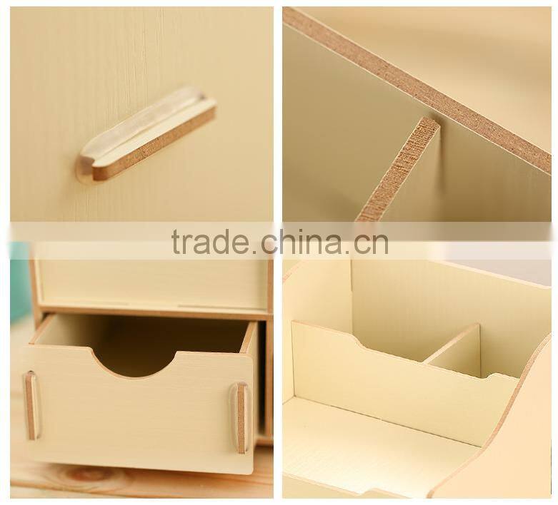 Deli Korean wooden Pen case DIY storage box wood model 9116