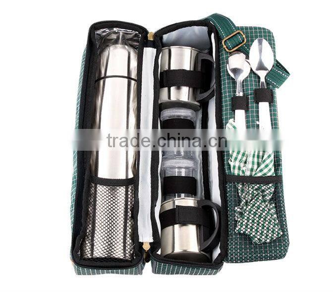 promotion flask and travel mug gifts set with bag packing