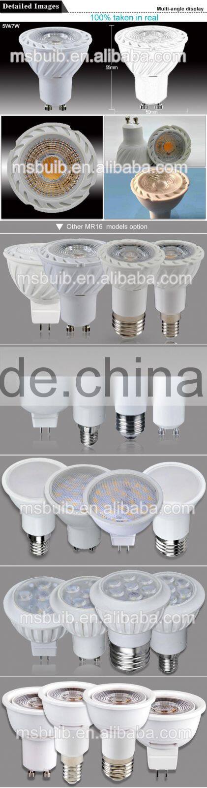 Low price high lumen pc lence CE ROHS INMENTRO 12v mr16 led 220v