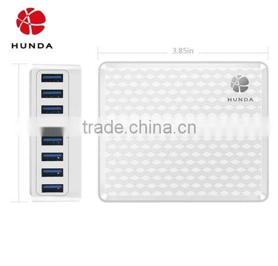 HUNDA China Manufacturer CE FCC ROHS Creative Design Multi Port USB Charger